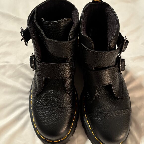 DOC MARTEN DEVON FLOWER MOTO BOOTS - Picture 4 of 6